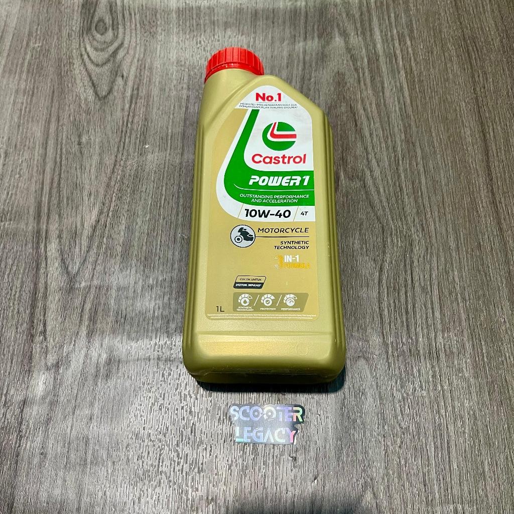 Oli Mesin CASTROL 10W40 1 Liter Power1 Scooter Matic