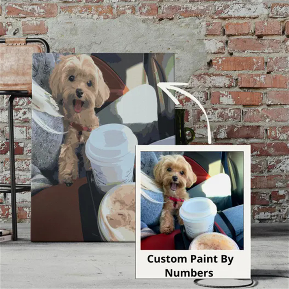 

HUACAN 24 Colour Paint By Number Canvas Painting Kits Custom Photo Personalize with Your Photo New Year s Gift