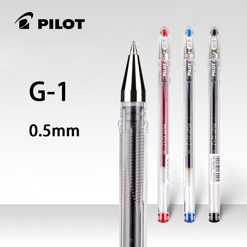 

3pcs Pilot Gel Pen BL-G1 Large Capacity Refill Cap 0.5mm Smooth and Quick Drying Durable for Students To Take Exams