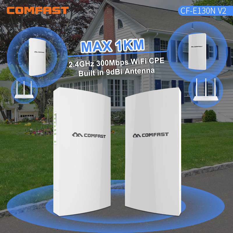 COMFAST 1KM WIFI Range Access Wireless Outdoor CPE Router Extender 2.4G 300M WiFi Bridge Access Poin