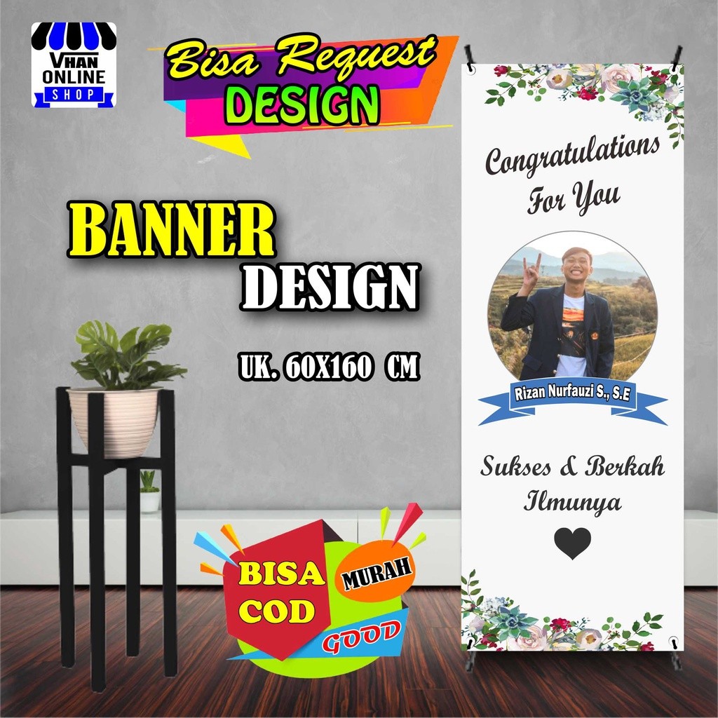 Spanduk Banner Ucapan Selamat Lulus Kuliah, Wisuda, Graduations Murah, Keren