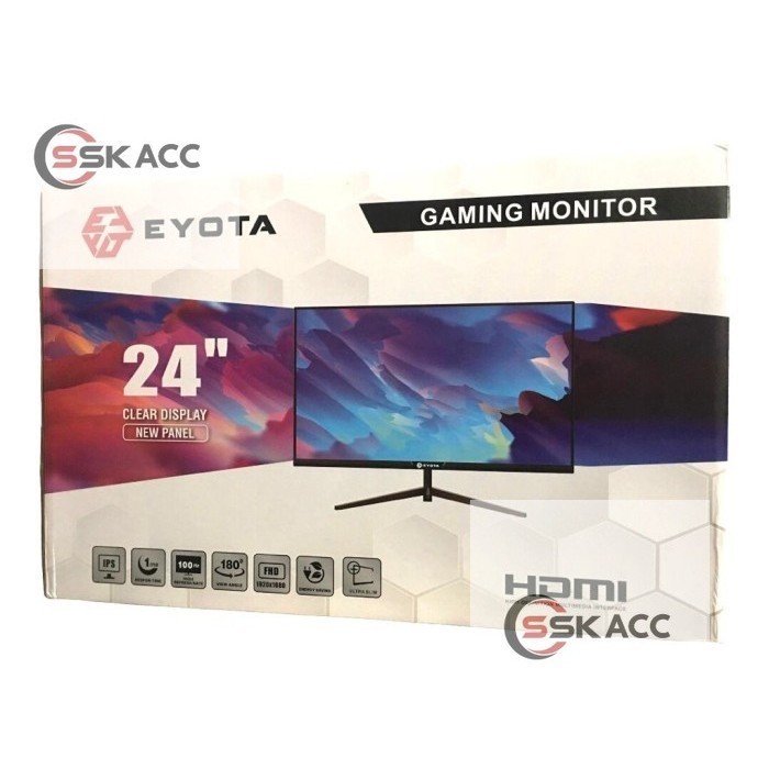 Monitor LED EYOTA 24 inch with port VGA & HDMI DISTRIBUTORACC-KOMPUTER