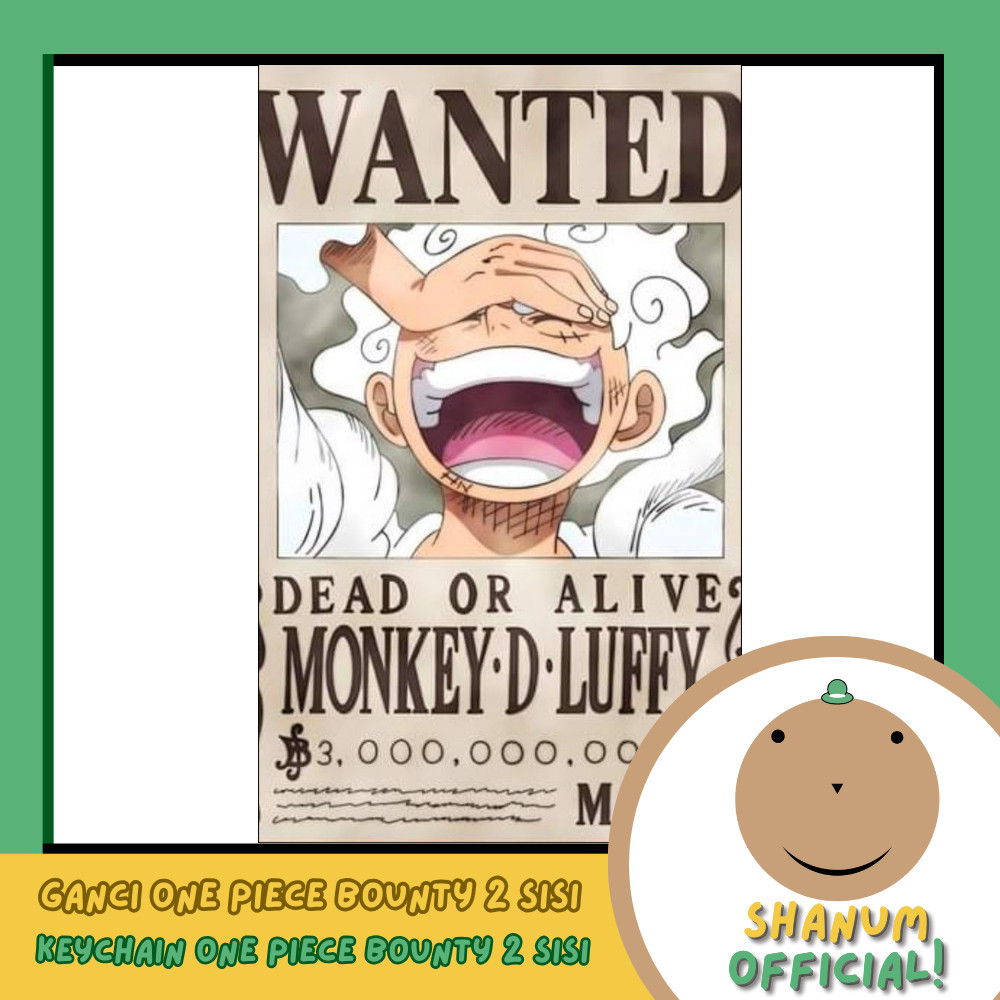 [OGIFT] GANCI AKRILIK ONE PIECE BOUNTY KEYCHAIN GANTUNGAN KUNCI ACRYLIC IDOL KOREA PREMIUM MURAH UNO