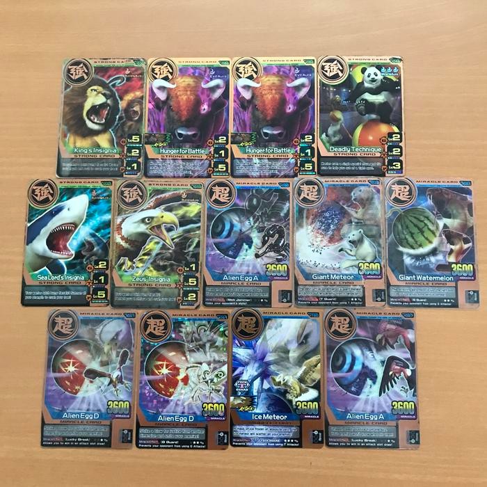 Kartu Animal Kaiser Mix Card Bronze Rare Set 13pcs Originals