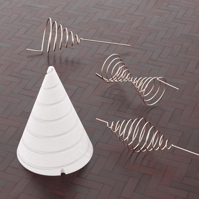 Cone Fibonacci Coil Winding Jig Enhance Plant Growth and Vitality Gardening Copper Wire Fixture Coil