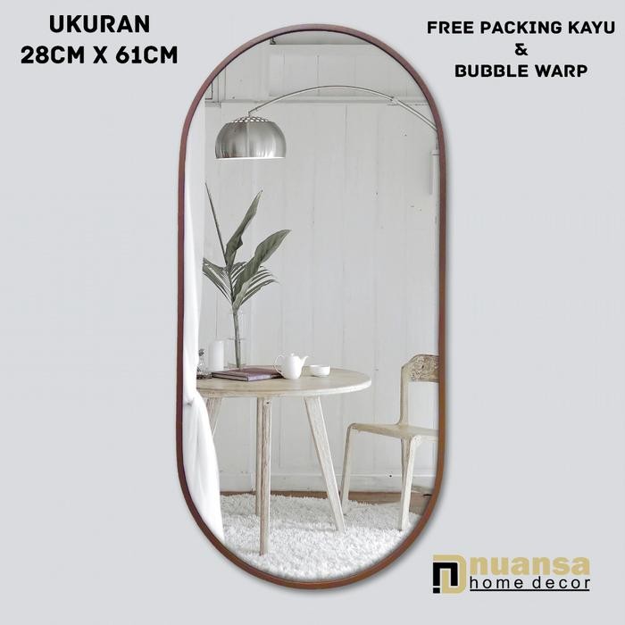 CERMIN GANTUNG OVAL CERMIN DINDING CERMIN MINIMALIS