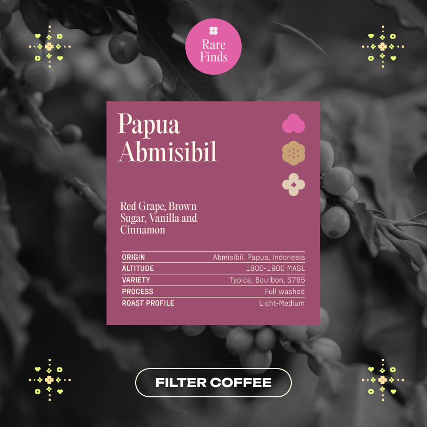 

KORO ROASTERS Papua Abmisibil Washed Biji Kopi - Single Origin Specialty Coffee