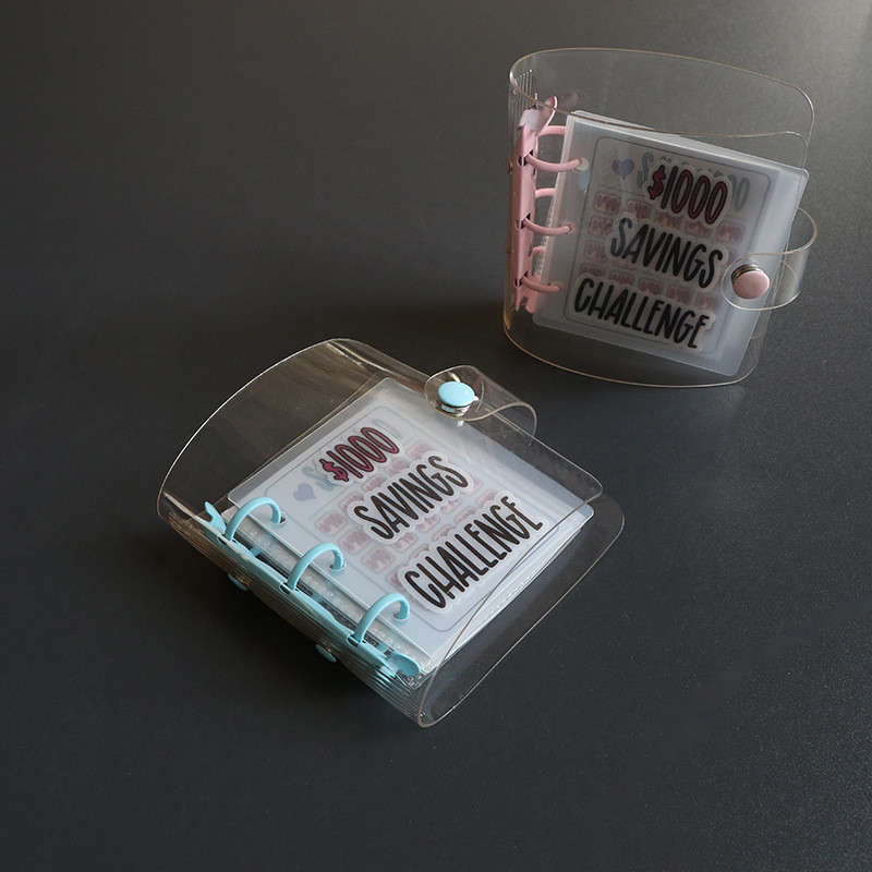 

Buku Tabungan Challenge PVC - 25 Lembar Binder Mini Anti Air Organizer Dompet & Kartu