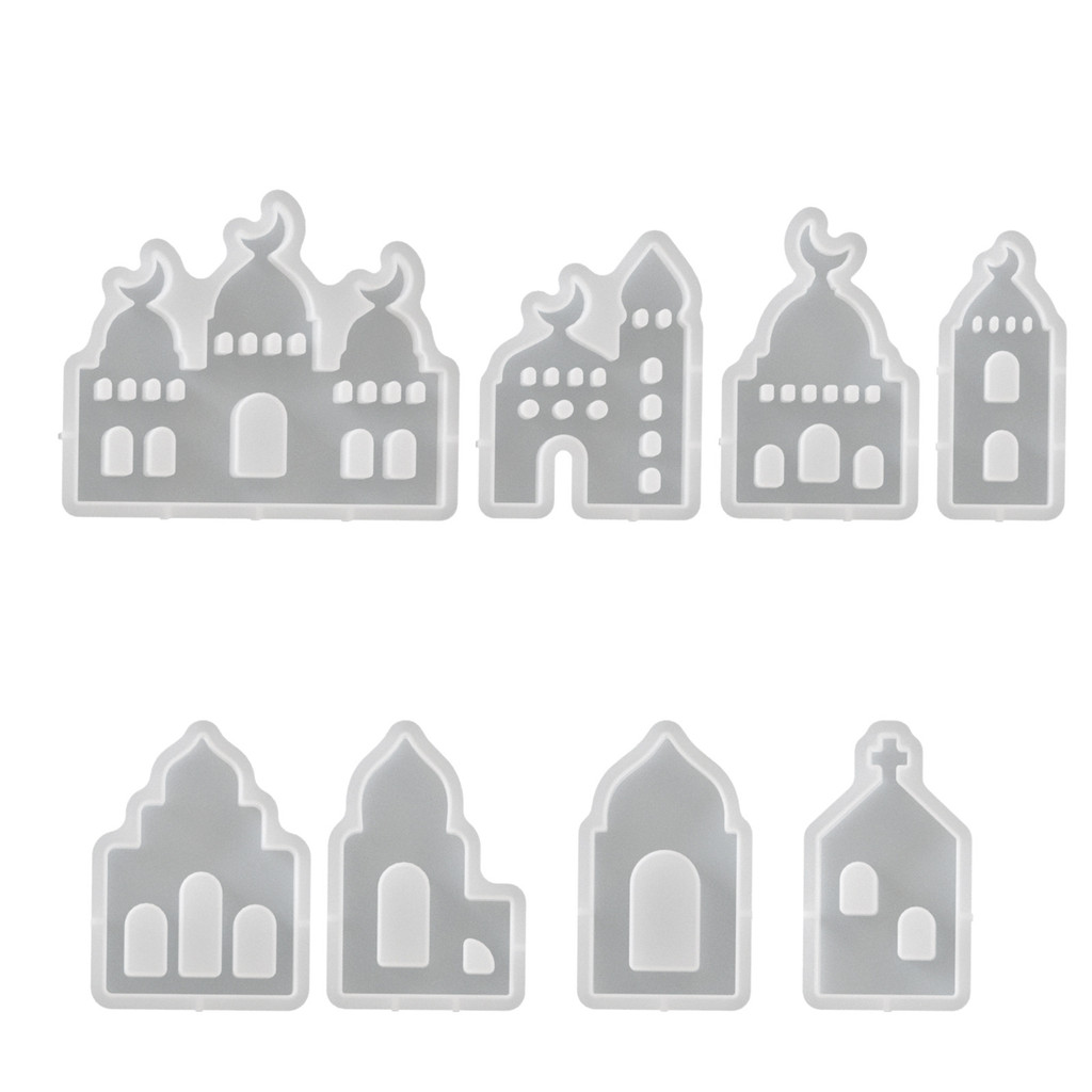 

New Hollow House Silicone Mold DIY Handmade Houses Plaster Casting Molds Concrete Resin Crafts Gift Making Tools Ornaments Decor