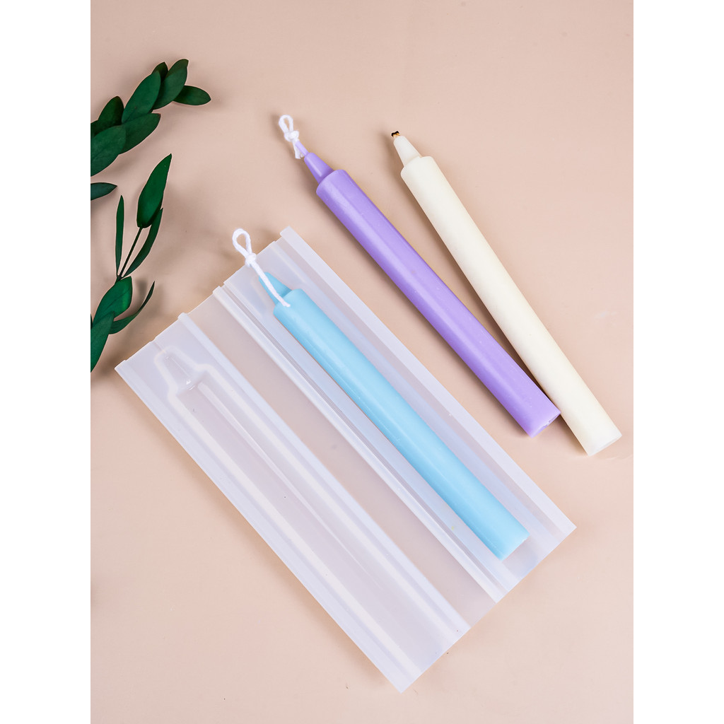 

Simple Long Pole Silicone Candle Mold DIY Geometry Round Church Candle Making Supplies Mould Handmade Wax Gifts Home Decor