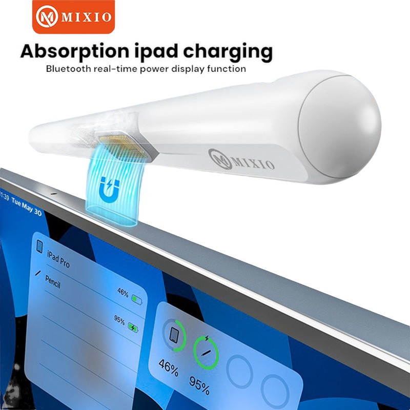 

MIXIO G18 2023 Stylus Pencil for iPad Air 5 Mini6 gen10 pro11 pro 12.9 with Wireless magnet charge