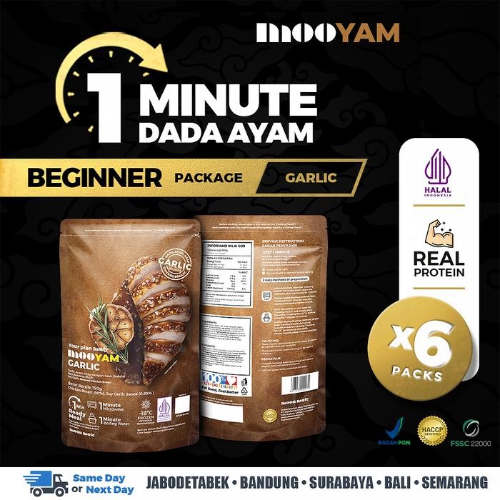 

[TERLARIS] Moon Mate - MOOYAM Dada Ayam Garlic 1 Menit Siap Saji - BEGINNER (6PCS)[TERLARIS ]