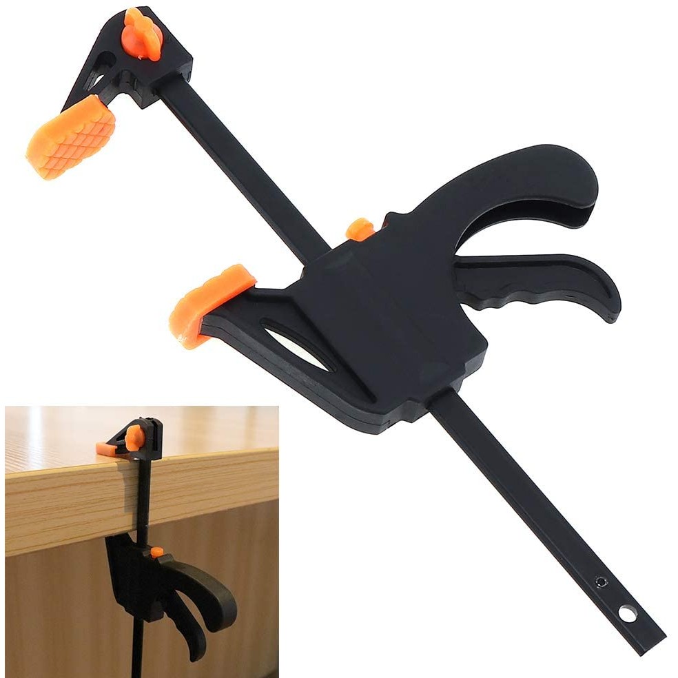 Spreader Work Bar Clamp F Clamp Gadget Tool DIY Hand Speed Squeeze Quick Ratchet Release Clip Kit 4 