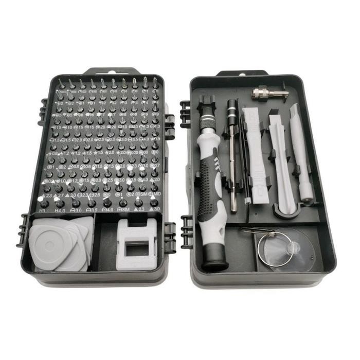 [STOK TERBARU] Berkualitas Obeng Set Reparasi Hp Laptop 115pcs Dk-7068 Screwdriver Tools 0372 Paling