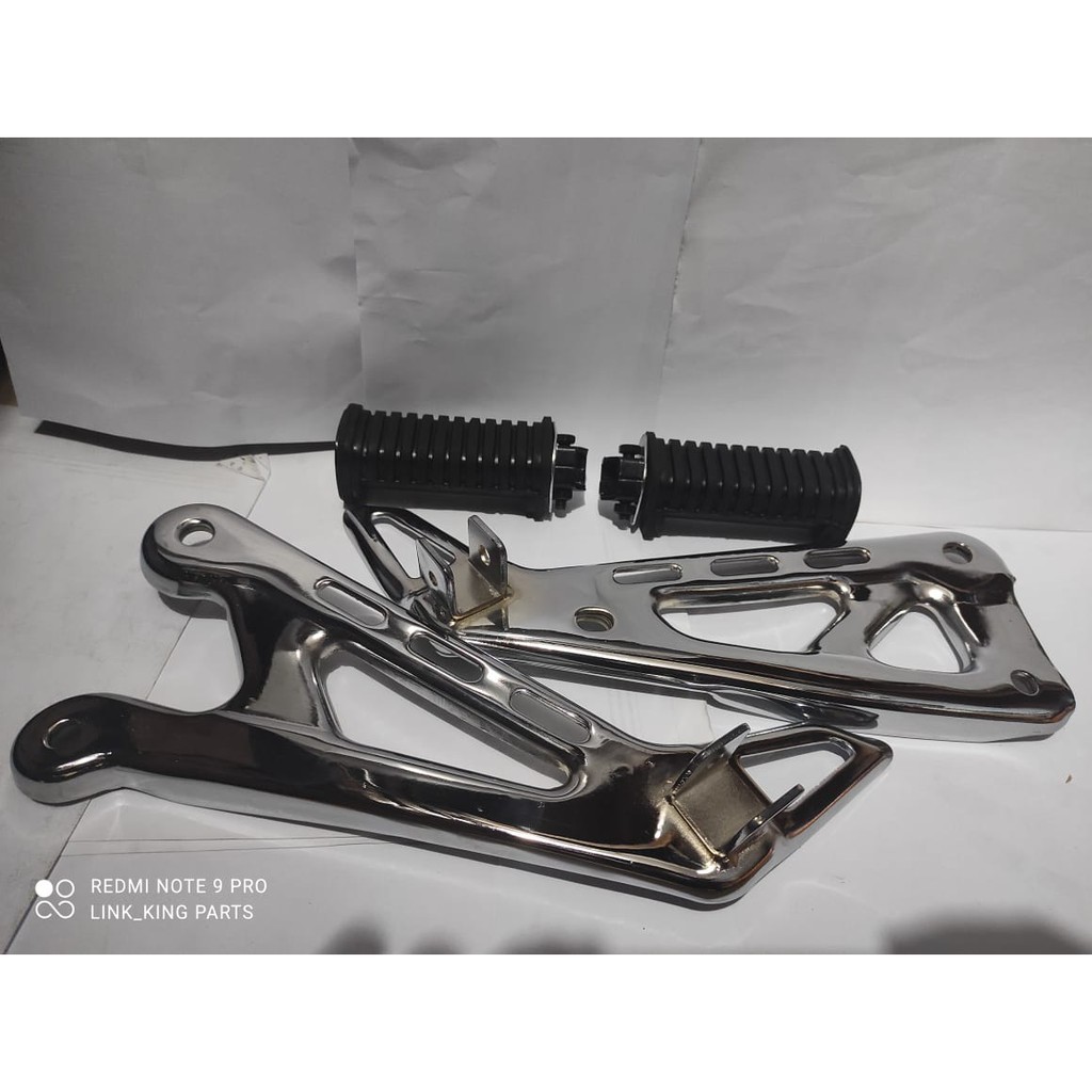 DUDUKAN STEP RX KING BELAKANG RX KING MASTER 04 CROOM PLUS INJAKAN KARET STEP BELAKANG