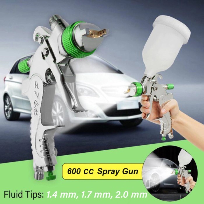 ROLKETU HVLP Professional Spray Gun Nozzle Airbrush 1.4/1.7/2.0mm - H-2008