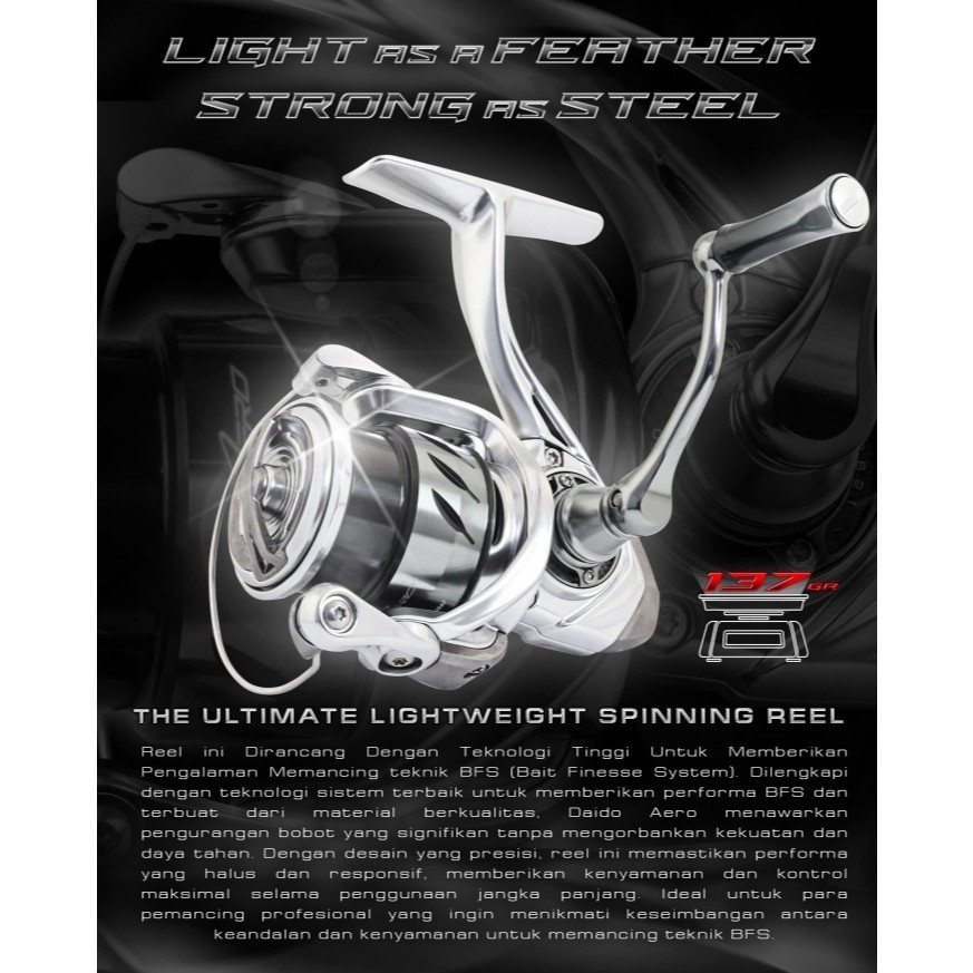 Reel Daido Aero Spinning / Baitcasting Finesse SW