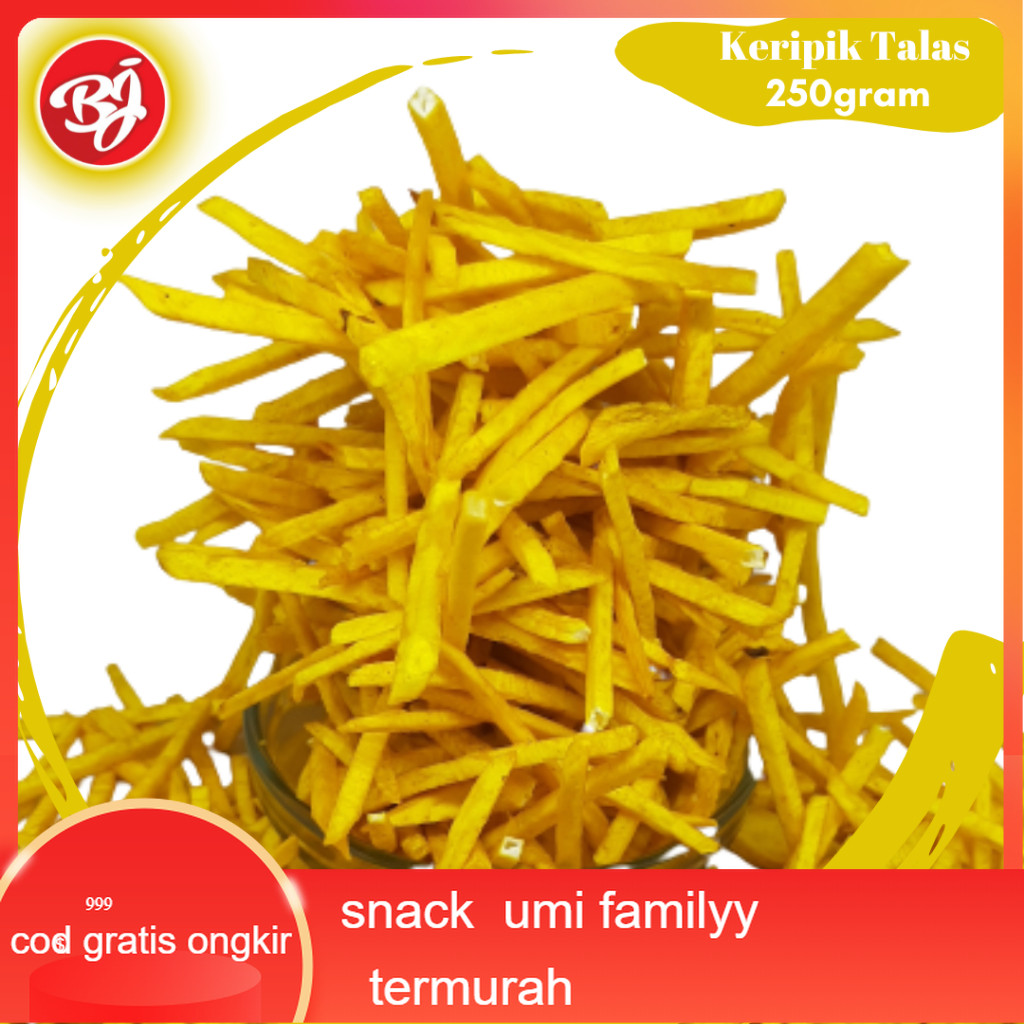 

(Bayar Dit Tempat) 250-500gram Keripik Stik Talas Renyah Gurih Berkualitas Termurah