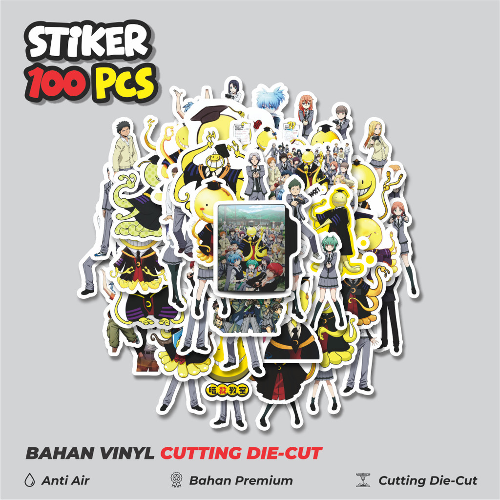 

Terbaru! 50 pcs Stiker Anime Series Assasination Classroom Character Mix 1 Dekorasi Lucu Kreatif untuk Notebook, Skateboard, HP