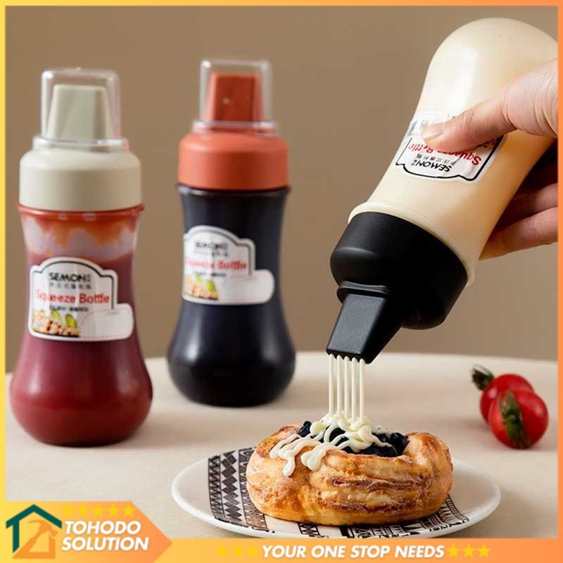 

Botol Saus Kecap Squeeze Ketchup Bottle 5 Hole 280ml - ST5