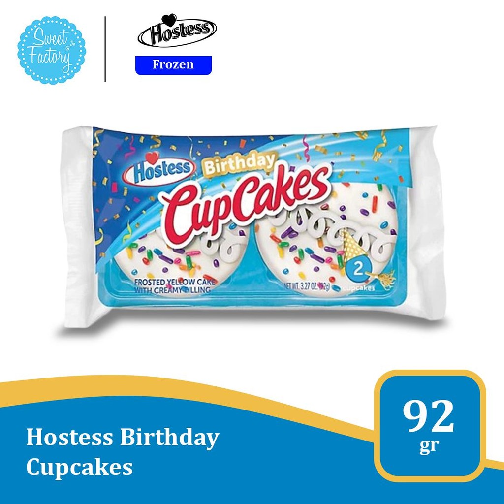 

Hostess Cup Cakes Birthday 3.27 oz - Makanan Impor USA