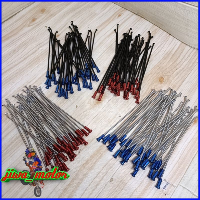 BOBUNSHOP  jari jari ruji klx Dtracker CRF WR 155 ring 17 Supermoto dan ring 18 21 hole 36 harga sep