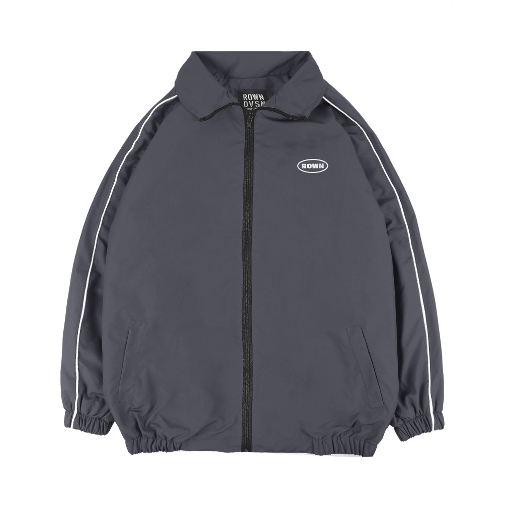 Rown Division Warehouse Tracksuit Jacket - Rowndvsn Jaket Shaggy Grey