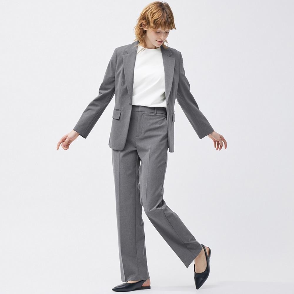 GU Washable Straight Pants Gray