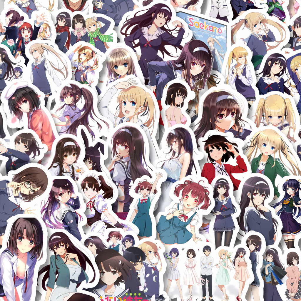 

Stiker Cutting Pack Stiker Anime Series Saekano/Saenai Heroine no Sodatekata Mix Isi 100Pcs Series Aesthetic Lucu Keren Untuk Koper Bahan Vynil