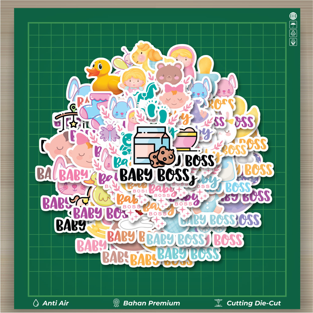 

HOT 50 PCS STIKER Stiker Aesthetic Series Baby Boss Stiker Fashion Cars Decal Dingin Kartu Album Custom Vinyl Anti Air- Sticker Aesthetic Buku Journal Koper Casing HP Tablet Laptop Helm Motor Botol Minum
