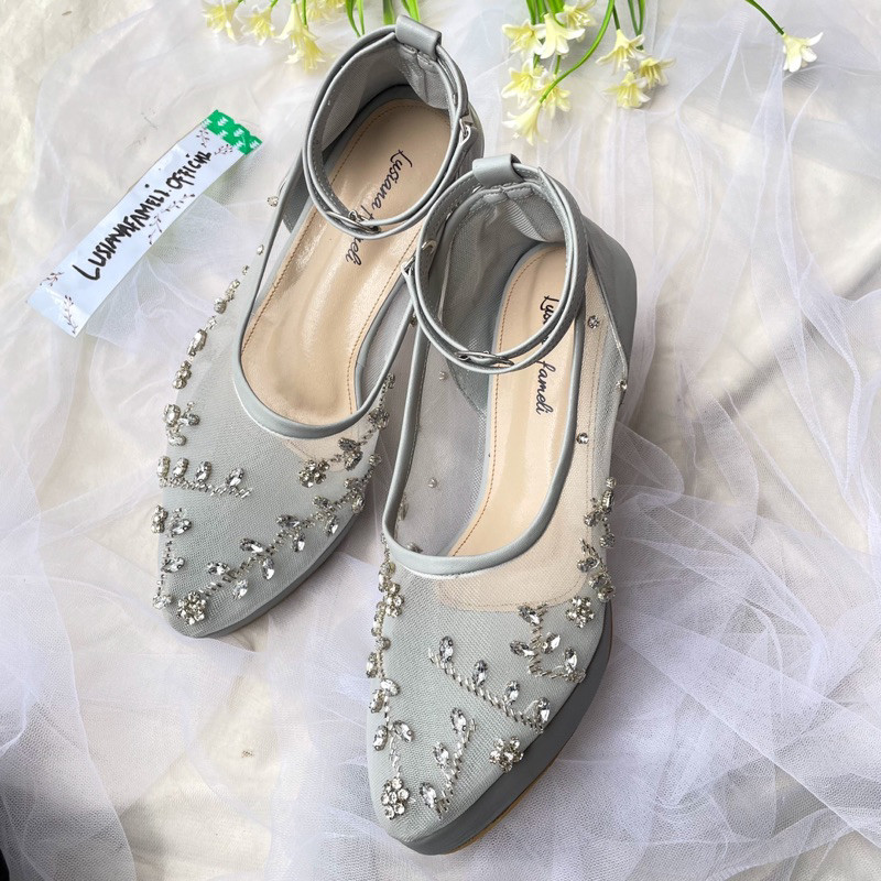 ARIYAN | wedding shoes sepatu custom heels payet wanita sepatu formal kondangan wisuda sepatu lamara