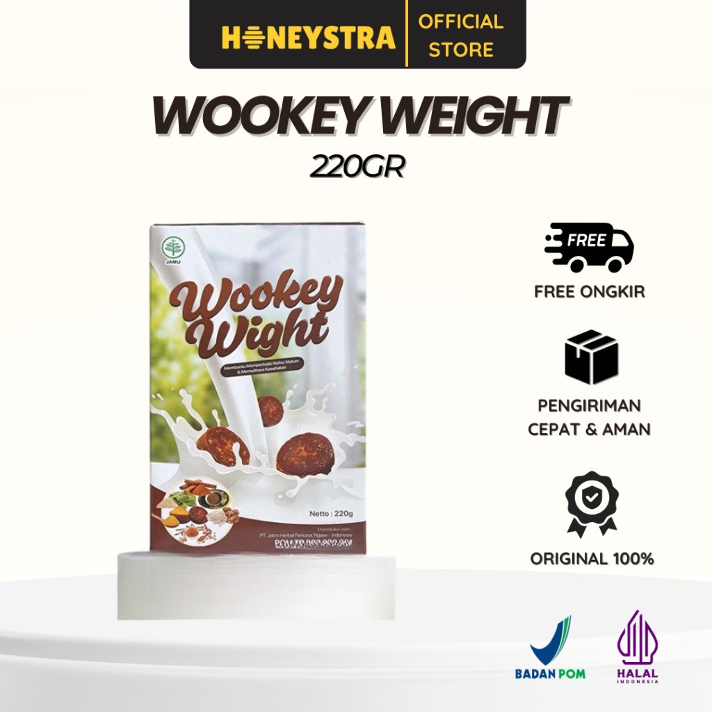 

Wookey Weight - Susu Penambah Berat Badan 220gr Paket Nutrisi