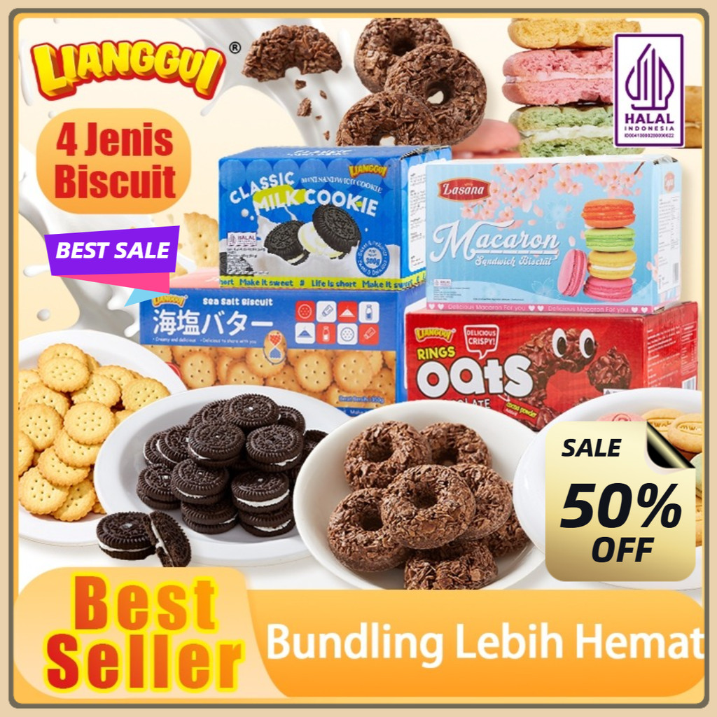 

[Pengiriman 24 jam] Lianggui HALAL Paket kombinasi lebih hemat Lianggui Oat Chocolate Ring Mini Lebaran Enak Cemilan Choco Snack Anak Biskuit Cookie