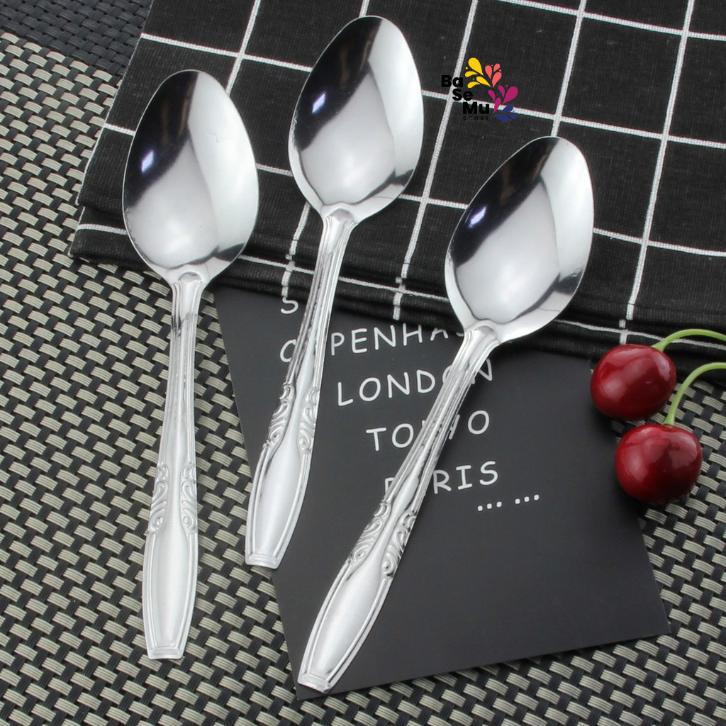 Sendok Stainless Steel Indonesia Sendok Teh, Sendok Kopi, Sendok Es Panjang 303S 303G