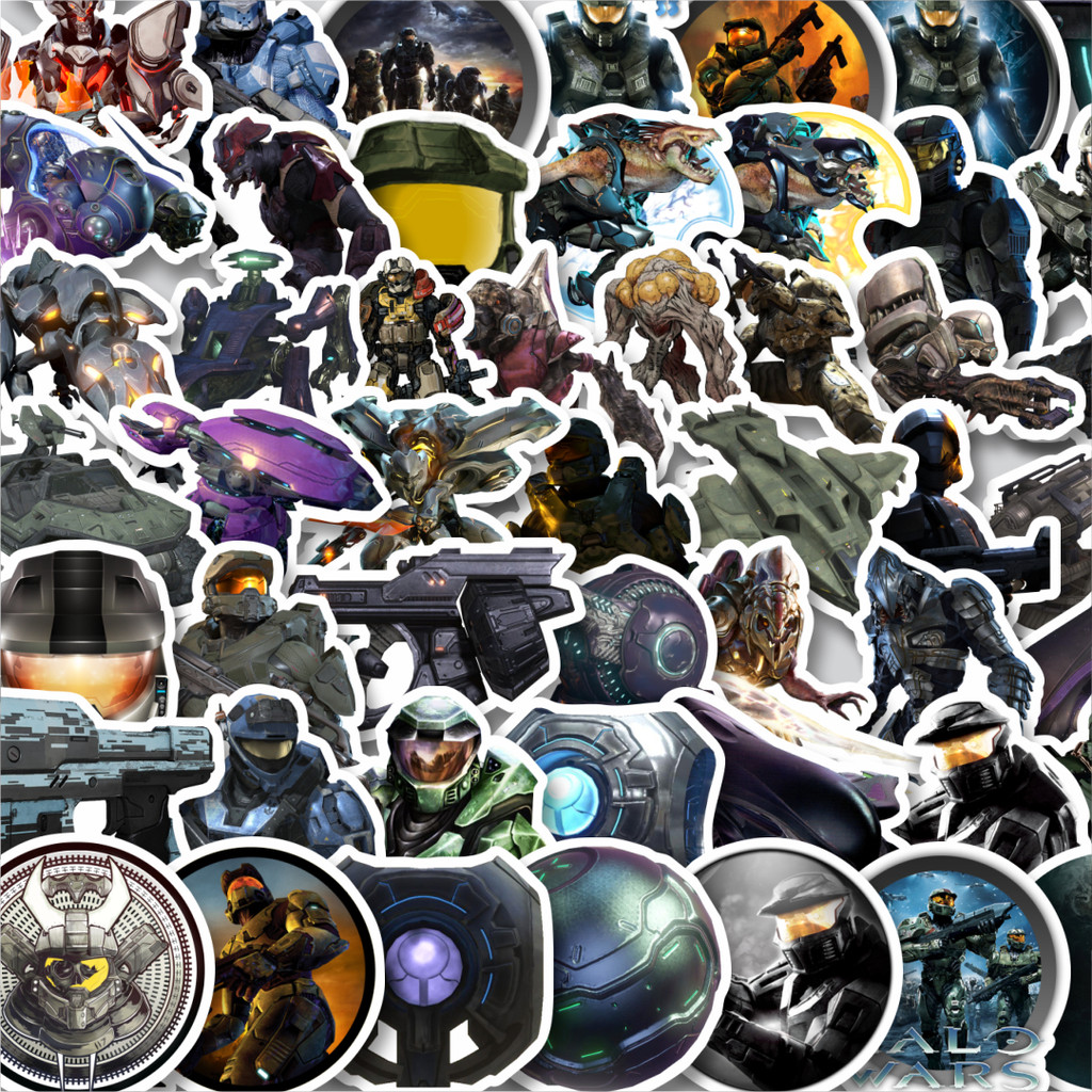

Stiker Cutting Pack Stiker Game Series Halo Karakter Mix 6 Isi 100Pcs Series Aesthetic Lucu Keren Untuk Koper Bahan Vynil