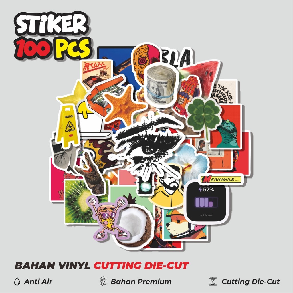 

Terbaru! 50 pcs Stiker Random V9 Dekorasi Lucu Kreatif untuk Notebook, Skateboard, HP