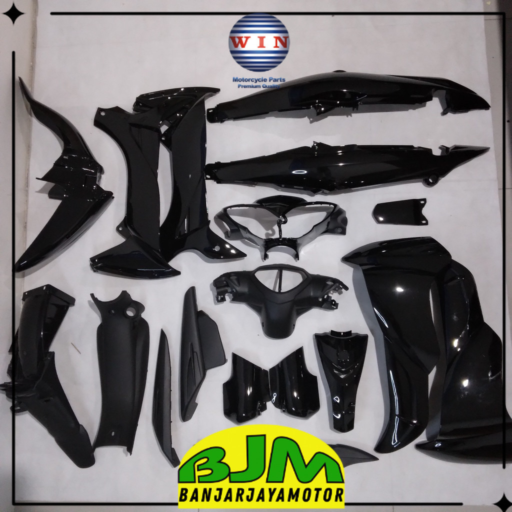 Full Body Jupiter Z Burhan 2006 2007 2008 Hitam WIN | complete set bodi lengkap komplit kasar halus 