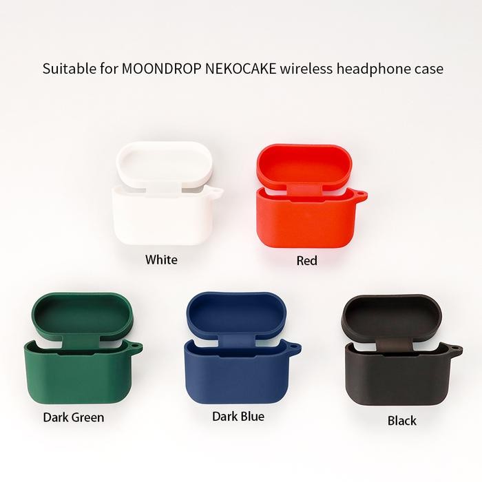 Terbaru Case Casing Cover Silicone Moondrop Nekocake+ Carabiner - Hitam