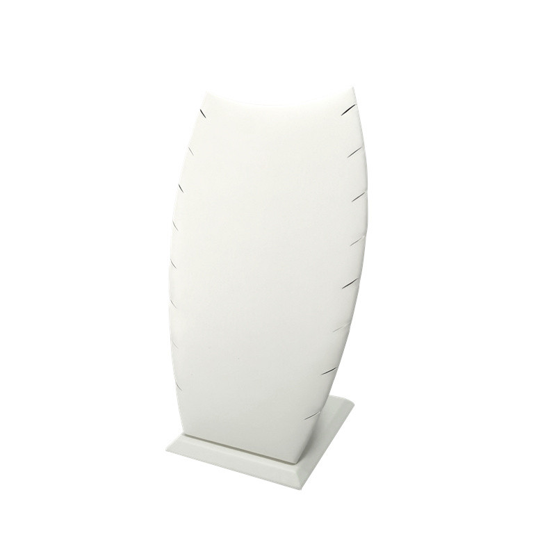 Creative Simple Brushed Leather Necklace Display Stand Jewelry Counter Brushed Leather Display Props