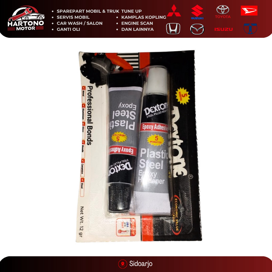 

DEXTONE Epoxy Adhesives Lem Besi 5 Menit 12gr / Lem Serbaguna Alat Perekat