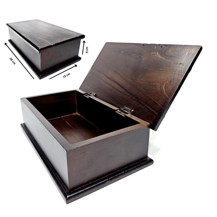 Kotak Tempat Wadah Penyimpanan Pusaka Pusaka Kayu Jati Lawasan CJ4354