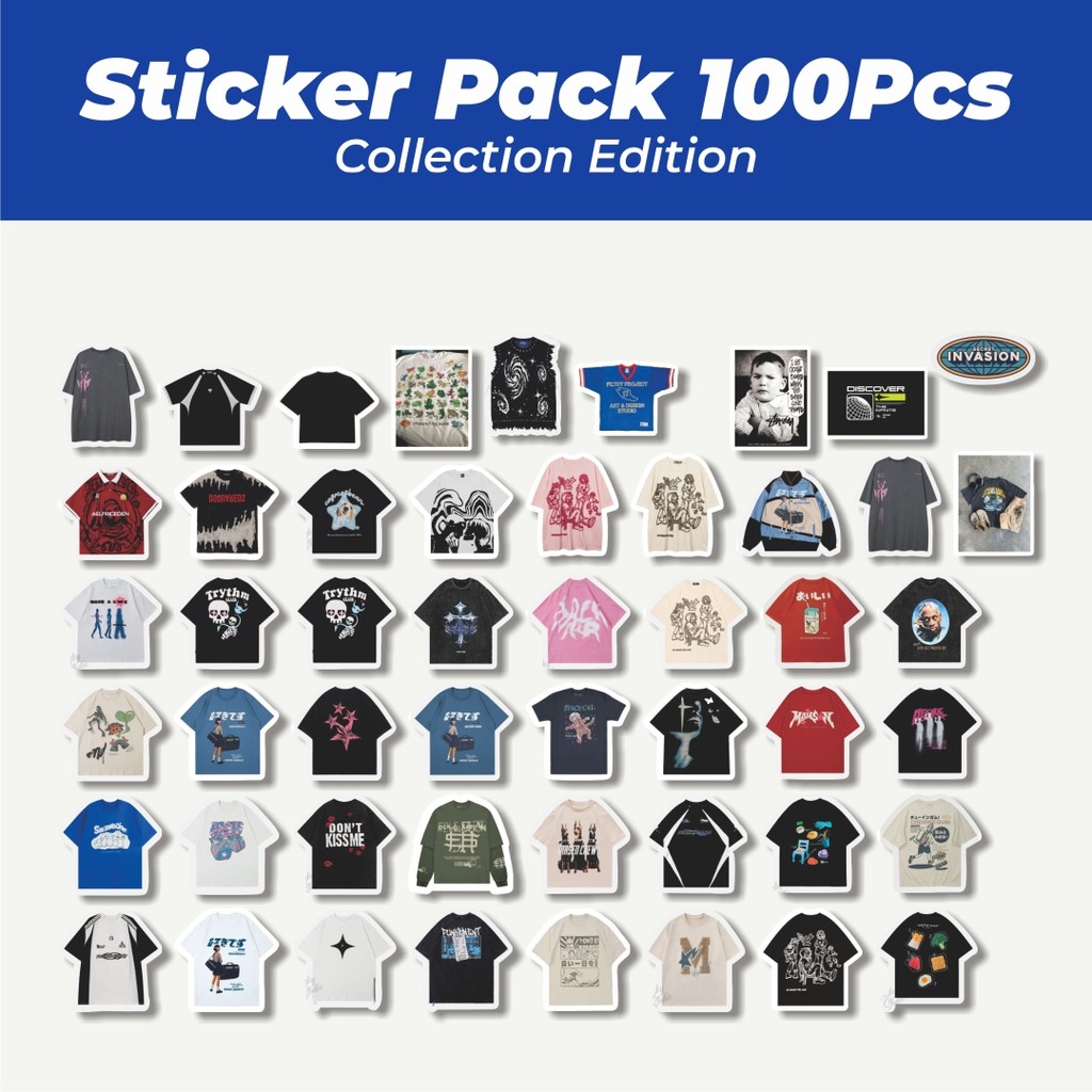 

Hot Stiker T-Shirt V13 Lucu Anti Air Stikers Berperekat Waterproof Sticker Decal Buat Motor Helm Buku Journal Koper Casing HP Laptop Botol Minum
