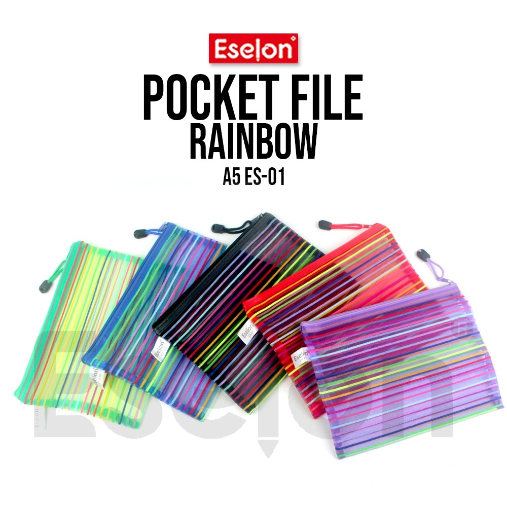 

♚Pocket File Rainbow A5 ES01 ESELON/Pocket File /Tempat Alat Tulis♚
