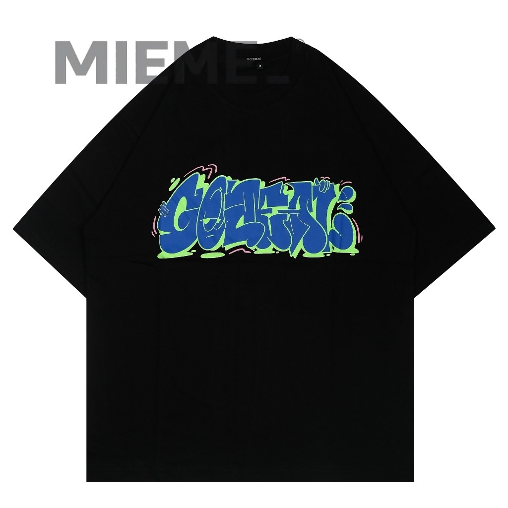 COD (Dikirim dalam 24 jam)MIEMIE. Gozeal | Tees Oversized | Stencil/S M XL XXL XXXL/kaos pria/baju k