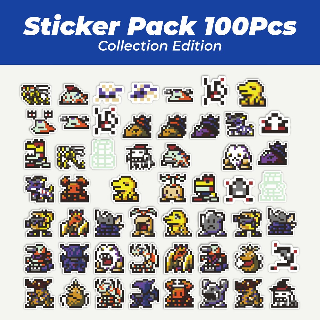 

Hot Stiker Pixel Digimon V4 Lucu Anti Air Stikers Berperekat Waterproof Sticker Decal Buat Motor Helm Buku Journal Koper Casing HP Laptop Botol Minum