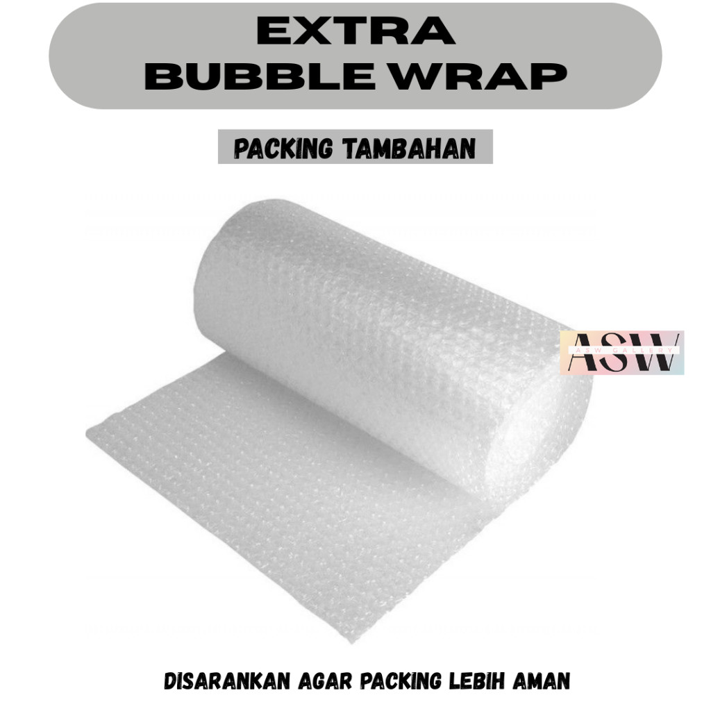 

EXTRA Bubble Wrap Untuk Packing Tambahan Agar Lebih Aman