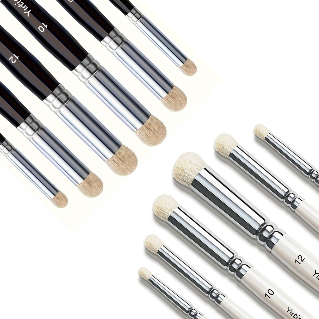 

Set of 6 Wool Paint Brushes, Professional Detail Miniature Painting Dry Brushes with Solid Wood Handle，Suitable for Miniat