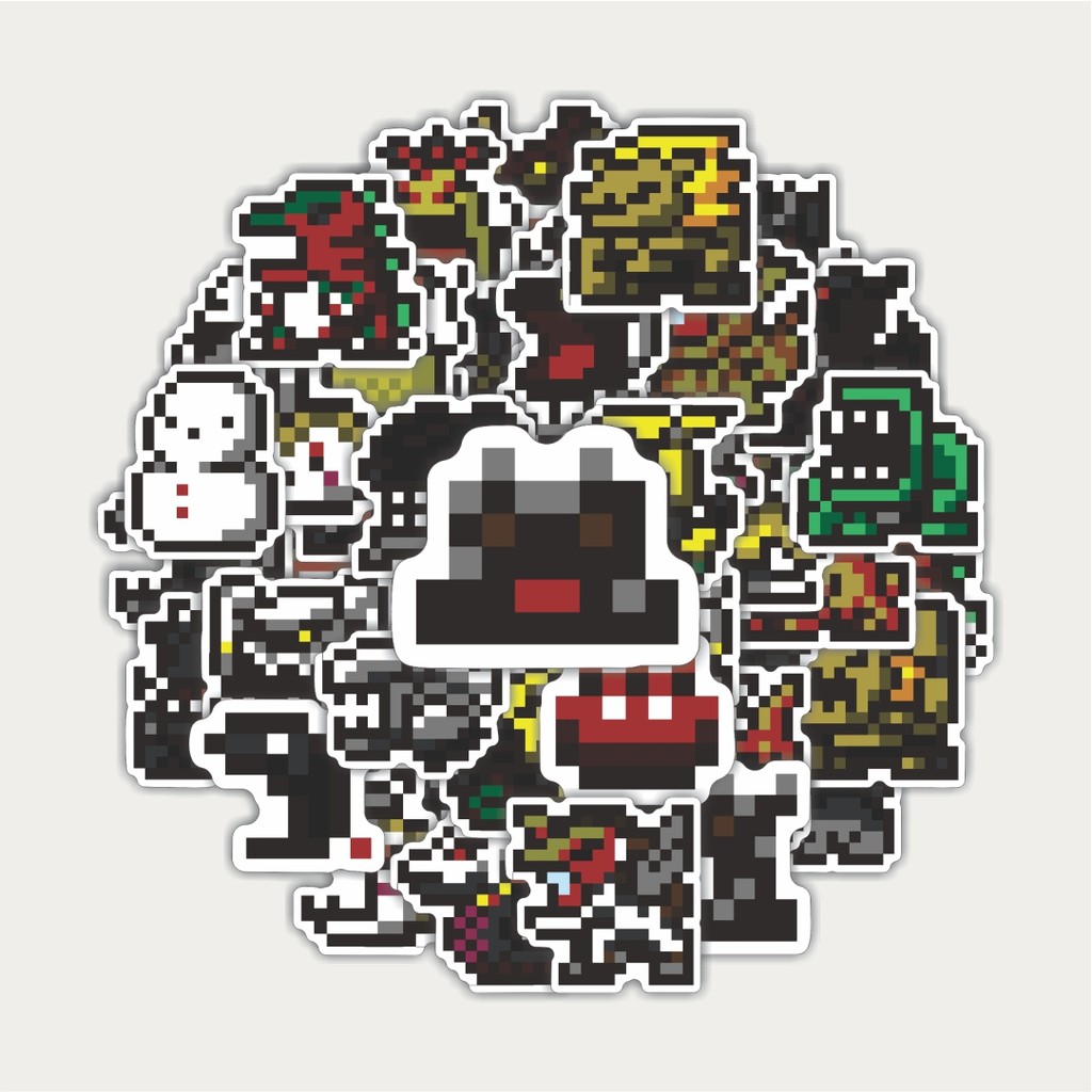 

Sticker Pack Stiker Pixel Digimon V36 | Sticker TUMBLR | Stiker LAPTOP KOPER HELM