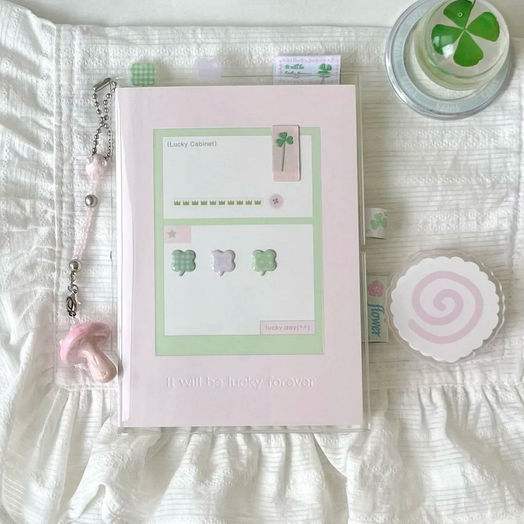 

A6 Lucky Portable High Beauty Color Page Design Handbooks Ins Wind Student Plan Portable Small Notebook