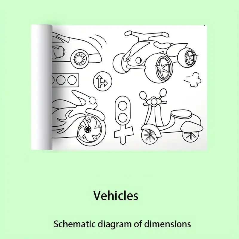 

SKSSSTR Dehaiyun Kertas Mewarnai Tempel Dinding Drawing Paper Roll 3M - HB30